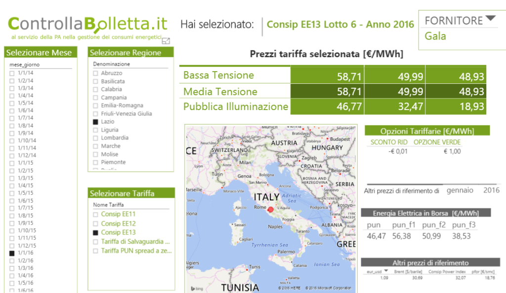 Novità: Nuova Sezione Tariffe Energetiche PA (Click & Check)