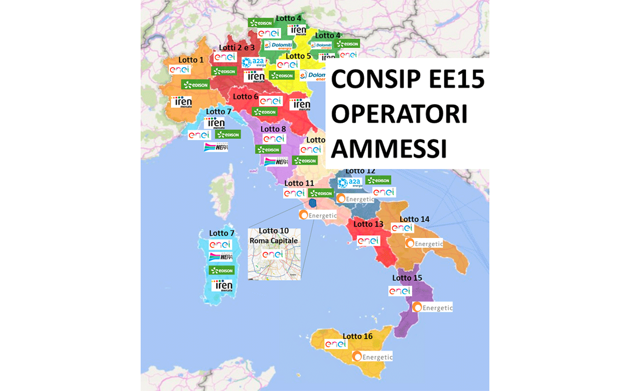 Consip EE15: gli operatori ammessi e i primi verdetti