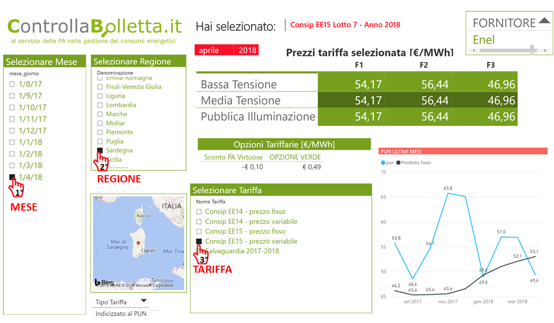 Prezzi Consip EE15 lotto 7 Sardegna Enel aprile 2018 tariffe energia elettrica bassa media tensione Prezzi Consip EE15 lotto 7 Sardegna Enel aprile 2018 tariffe energia elettrica bassa media tensione