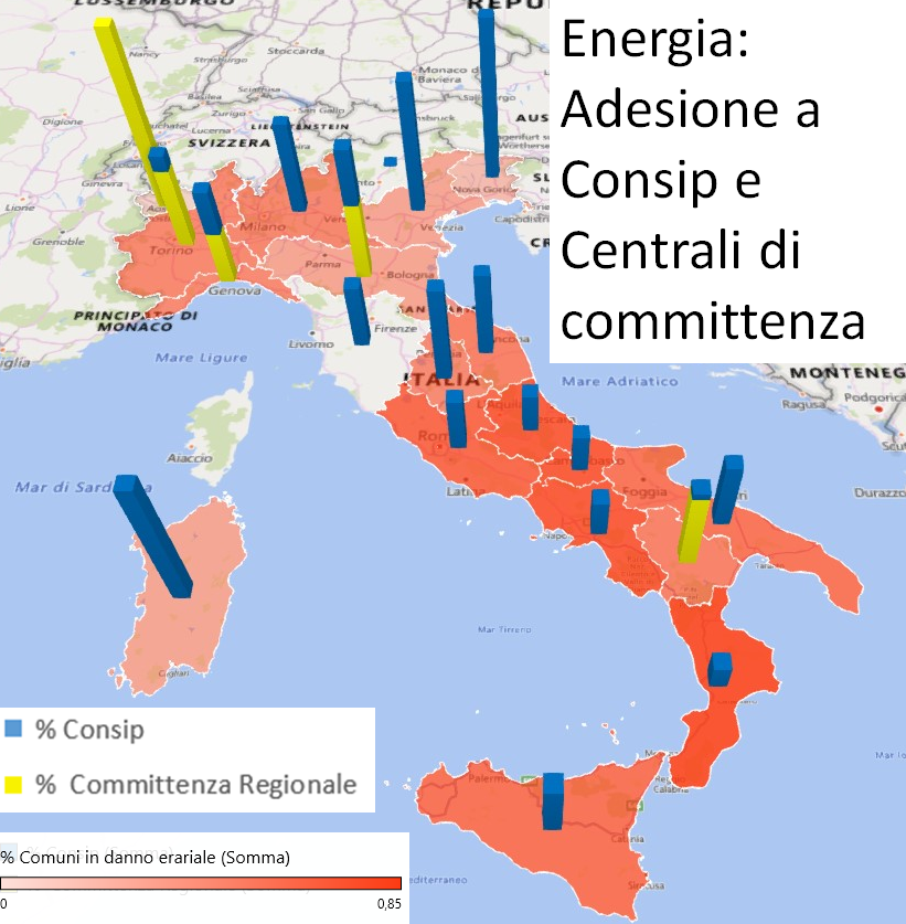 Mappa danno erariale energia