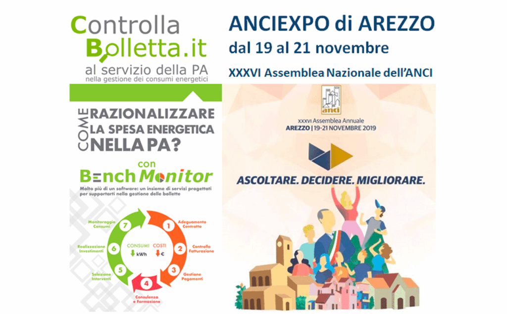 ControllaBolletta.it all’ ASSEMBLEA ANNUALE ANCI EXPO 2019