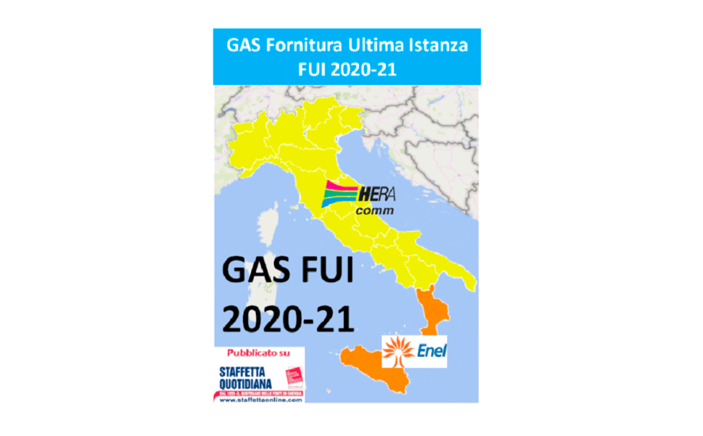 Ultima Istanza Gas 2020/21 (FUI): ad Hera Comm 8 Lotti su 9
