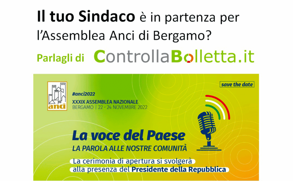 ControllaBolletta.it al fianco dei Sindaci ad ANCI EXPO 2022